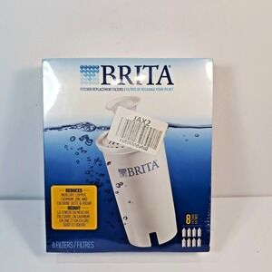 NEW SEALED Genuine Brita Water Pitcher Standard Replacement Filters 8 Pack Box